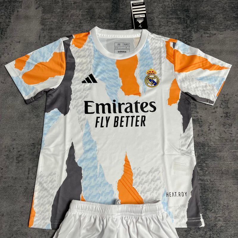 REAL MADRID PRE JUEGO 25/26 CONJUNTO INFANTIL