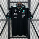 CAMISETA F1 MERCEDES 2025 NEGRA