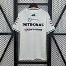 CAMISETA F1 MERCEDES 2025 BLANCA